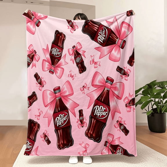 Unique Dr. Pepper Print blanket,Ultra-soft,comfortable sofa or bed blanket, Machine Washable, Ideal Gift for Men and Women,Cute