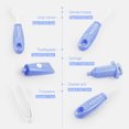 thumbnail image 3 of Niños educativos preescolar cepillo de dientes juguetes de dientes modelo de cepillado Playset Plastic TroDler Habilidad Operacional Cosplay Set Dark Blue 9 piezas Eigraketly FN001292-02, 3 of 7