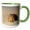 Green/White, variant on 3drose, Mexico, Baja, Sea of Cortez. Hermit Crab, Isla Carmen - Sa13 Glu0043 - Gary Luhm, 15oz Mug