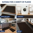 thumbnail image 7 of Beverly Rug Indoor Kitchen Runner Mat Washable Non Slip Bathroom Rug Brown 20" x 59", 7 of 7