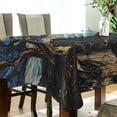 thumbnail image 5 of Yayeee Tablecloths 54" x 54" Rectangle Wrinkle Resistant Party Table Cover, Swirling Starry Sky, 5 of 8