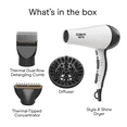 thumbnail image 3 of Conair Style & Shine Hair Dryer, 1875 Watts, Diffuser, Concentrator & Detangler Attachments, 3 of 12