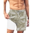 thumbnail image 3 of COOFANDY Mens Swim Trunks Quick Dry Bathing Suit Square Leg Summer Beach Shorts with Compression Liner, 3 of 7