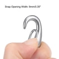 thumbnail image 3 of Gancho de cierre tipo carabiner, clip de cierre de resorte de acero inoxidable 304 de 40mm/1.57" grado marino tipo langosta 2 paquetes, 3 of 3