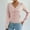 Pink, variant on Itsame Women Cardigan Sweater V-Neck Knitted Sweaters Long Sleeves New Solid Color Button Sweatshirts Green Size L