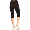 thumbnail image 3 of Women's High Waist Casual Solid Slim Running Yoga Capri Leggings Pants S-3XL (Pack of 2), 3 of 5
