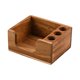 thumbnail image 1 of Porta notas adhesivas de madera de acacia, 7,6 x 7,6 cm (3 x 3 pulgadas), dispensador de notas, accesorio de escritorio para la escuela, 1 of 9
