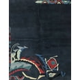 thumbnail image 1 of Ahgly Company Machine Washable Indoor Rectangle Abstract Blue Moss Green Area Rugs, 8' x 10', 1 of 7