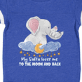 thumbnail image 4 of Inktastic My Safta Loves Me to the Moon and Back Elephant Family Boys or Girls Baby Bodysuit, 4 of 5