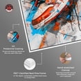 thumbnail image 4 of Colorful Splatter Sneaker Canvas Wall Art by Notoriart, White Floater Frame, 17" x 25", 4 of 7