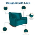 thumbnail image 5 of Baby Relax Hadley Upholstered Double Rocker Chair, Green Velvet, 5 of 13