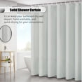 thumbnail image 5 of Solid Shower Curtain 6 x 6 FT Bath Curtains Waterproof PEVA Bathroom Curtains for Bathtub Showers Metal Grommets, 5 of 6