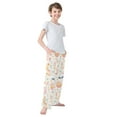 thumbnail image 4 of FORMRS Kids Pajama Pants with Pockets Size 6-8Y Boys Lounge Sleep Bottoms, Pink Easter Eggs, 4 of 8