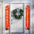 thumbnail image 4 of Kearding 1 par de pancartas navideñas para puerta delantera, patio, porche, casa, coplas rústicas de temporada, decoraciones artísticas, Kits de decoración para fiestas, 4 of 6