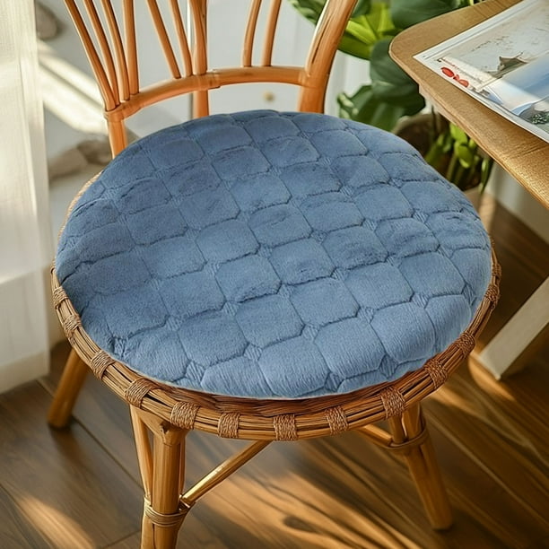Cojín Redondo de Felpa, Cojín para Silla de Tatami, Cojín para Suelo, Taburete Redondo, Mesa de Comedor, Silla de Comedor, Cojín Redondo, Cojín para Asiento de Invierno