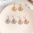 thumbnail image 2 of Xiao Hua Pendientes colgantes de estilo retro, nuevos y únicos, para mujer, estilo étnico bohemio, joyería vintage (oro rosa)., 2 of 2