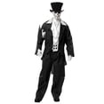 thumbnail image 2 of Charades Costumes Adult Men's Black Zombie Prom Ghost Wedding Groom Costume X-Small 34-36, 2 of 2