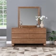 thumbnail image 3 of Meridian Furniture Kent Walnut Solid Ash Wood Dresser, 3 of 11