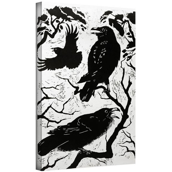 Nat Morley "Ravens" Gallery-Wrapped Canvas Art