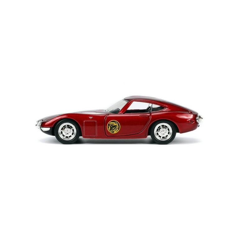 1967 Toyota 2000GT RHD with Red Ranger Diecast Figurine, Power Rangers - Jada Toys 33074 - 1/32 scale Diecast Model Toy Car 1967 Toyota 2000GT RHD with Red Ranger Diecast Figurine, Power Rangers - Jada Toys 33074 - 1/32 scale Diecast Model Toy Car