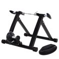 thumbnail image 1 of Soozier Folding Indoor Magnetic Bike Exercise Trainer Converter Bicycle Training Stand Home Workout Exerciser Steel (Black), 1 of 9