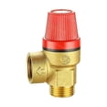 thumbnail image 1 of Válvulas de alivio de presión macho de 1/2" - Válvula de seguridad de latón para agua, aceite y gas (5 bar), 1 of 3