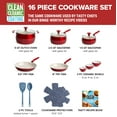thumbnail image 6 of Tasty 16pc Cookware Set Red, 6 of 10