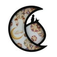 thumbnail image 2 of deevoka Ramadan Tray Moon Serving Tray Creative Portable Storage Plate Eid Tray Decoration for Snack Living Room Tabletop Fruit Gifts Black, 2 of 9