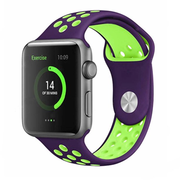 Compatible con Apple Watch Band 38-40 mm / 42 mm-44 mm, correa de muñeca de repuesto deportiva de silicona transpirable Compatible con iWatch Series 5/4/3/2/1 Xemadio 2033261-21