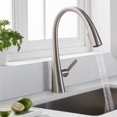 thumbnail image 2 of Kraus Nolen Single Handle Pull Down Kitchen Sink Faucet Stainless Steel Finish, 2 of 5