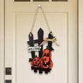 thumbnail image 4 of Halloween Decoración de Ventana de Oficina en hogar, de Decoración de Puerta Delantera de Halloween, para Fiestas de Halloween Calabaza 2 Macarena Coronas de halloween, 4 of 8