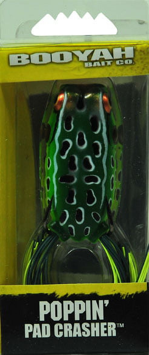 (2 pack) BOOYAH Poppin' Pad Crasher Hollow Body Frog Leopard Frog 3" 1/2 oz.