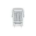 thumbnail image 3 of Suite Bebe Contempo Nursery Glider with Ottoman, White Wood and Dove Gray Fabric, 3 of 8