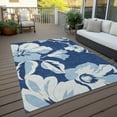 thumbnail image 6 of Addison Rugs Chantille Indoor/Outdoor Transitional Floral Navy Washable Rectangle Rug, 9' x 12', 6 of 6