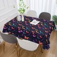 thumbnail image 5 of JSTEL Rainbow Bat Halloween Table Cloth Rectangle 54 x 72 Inch Tablecloth Anti Wrinkle Table Cover for Dining Kitchen Parties, 5 of 6