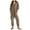 Coffee, variant on Women's Casual Loose Jumpsuits - Long Sleeve V Neck Oversized Rompers Pajamas, Polyester Material, Solid Color, Suitable for All Seasons