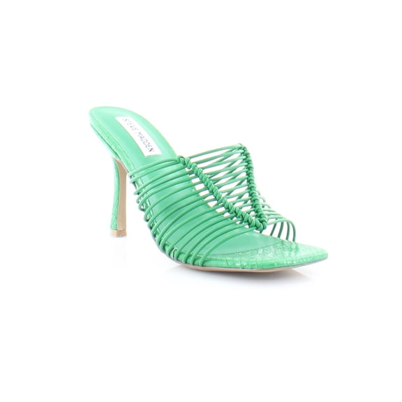 Steve Madden Women's Bonds Heeled Sandal 8 Green