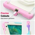 thumbnail image 7 of Case for iPad 6th/5th Gen (2018 2017)/iPad Air 2/iPad Pro 9.7 inch, 360 Rotating Stand Handle Shoulder Strap Heavy Duty Shockproof Cover, Rainbow Pink, 7 of 7