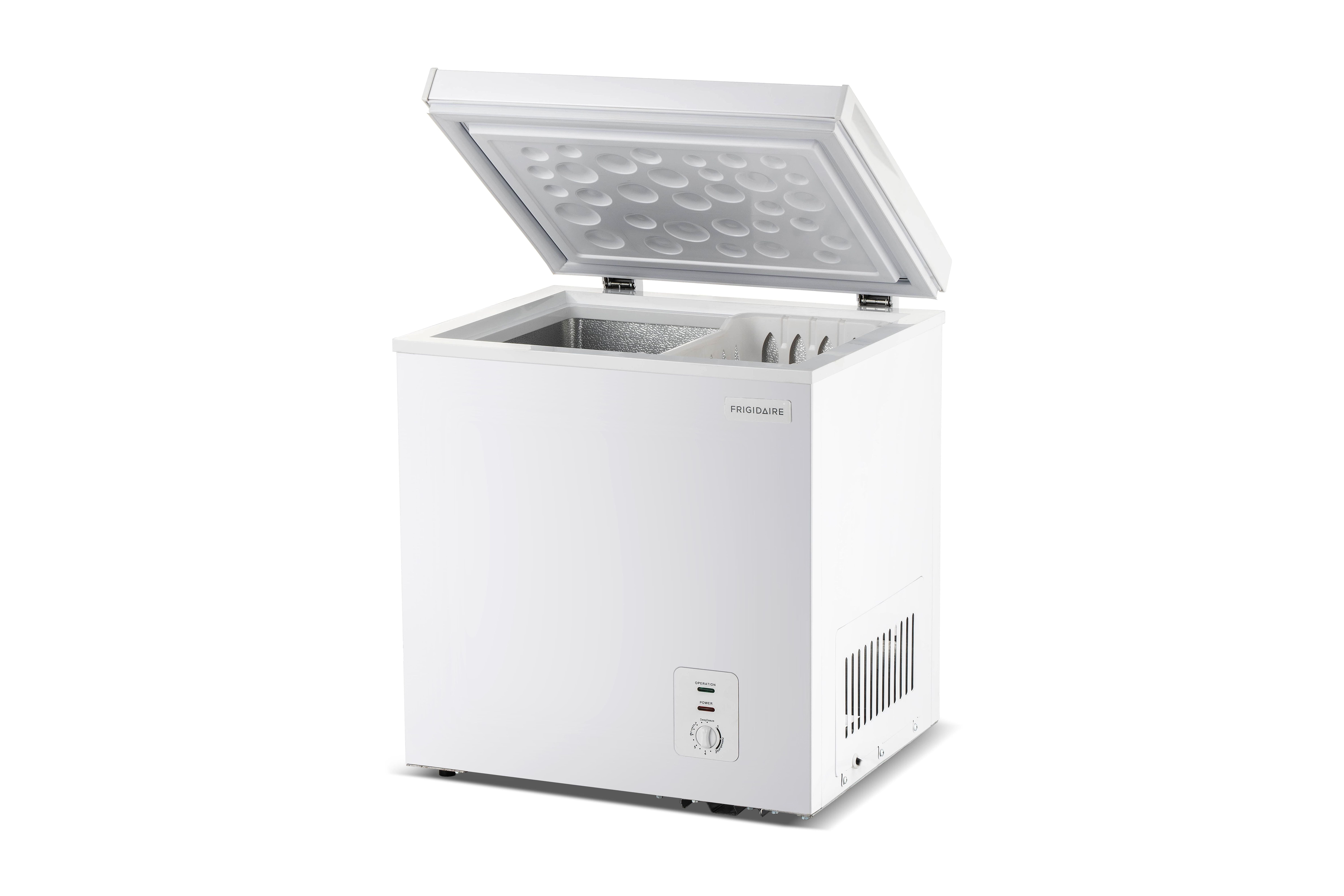 Frigidaire 2.1 Cu. ft. Garage Ready Chest Freezer, Compact Deep Freezer in White