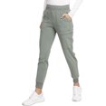 thumbnail image 4 of Cherokee Infinity Scrubs Pant For Women Mid Rise Jogger CK080AP, M Petite, Spruce Heather, 4 of 8