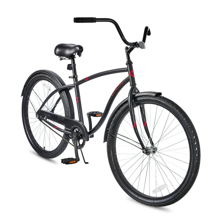 Concord Pacifica Cruiser Bike 26 Wheels Teen Adult Riders 5 2 5 10 Adult Matte Black Walmart