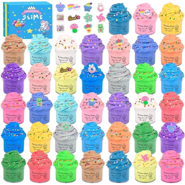 Slime Kit Remethsu Butter, paquete de 38 unidades, para niños de 6 a 12 años, con aroma