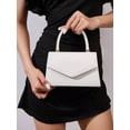 thumbnail image 2 of Women's Glossy Patent Leather Top Handle Clutch Purse for Wedding Party Evening, 2 of 7