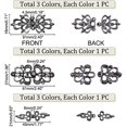 thumbnail image 3 of 9 Sets Zinc Alloy Chinese Knots Frog Buttons 3 Styles Flower Rhinestone Sewing Fasteners Closure Bowknot Cheongsam Buttons for DIY Sewing Coats Cloak Sweater, 3 of 8