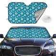thumbnail image 3 of Lsque Daisies Flowers Car Windshield Sun Shade | Accordion Folding Style Auto Shade for Car Truck SUV Van | Blocks UV Rays Sun Visor Protector | Medium, 3 of 7