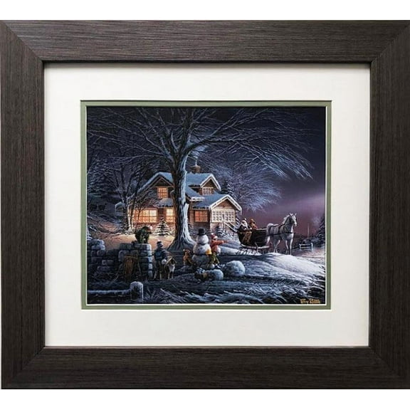 Terry Redlin "Winter Wonderland" CUSTOM FRAMED Art Generic