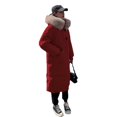 thumbnail image 4 of Abrigo acolchado de algodón grueso de invierno para mujer, chaqueta de plumón larga y suelta estilo Hong Kong, 4 of 4