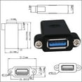 thumbnail image 5 of Drrntien USB Cable Joiner USB Female to Female Panel Mount AdapterFor Reliable Connection, 5 of 7