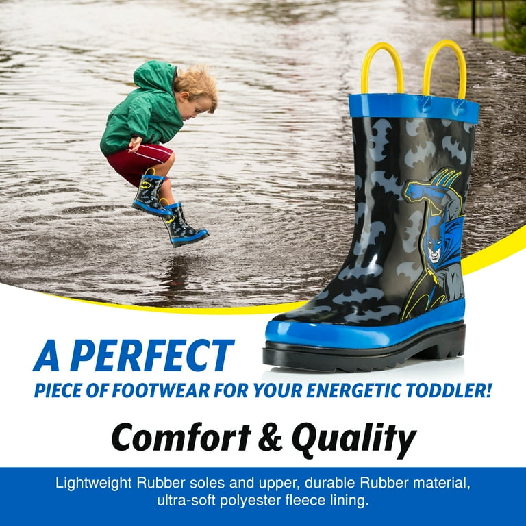 kids batman rain boots