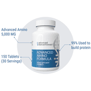 Advanced Amino Formula - Essential Amino Acid Supplement, 150 Tablets, 8 Essential Amino Acids, Post-Workout Recovery, Muscle Support, Energy & Stamina, Vegan, Gluten-Free, GMO-Free